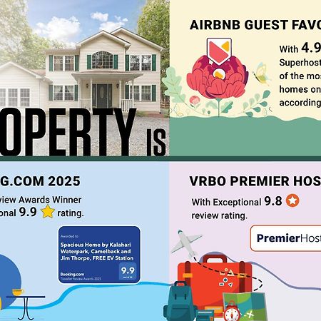 Albrightsville Spacious Home By Kalahari Waterpark, Camelback And Jim Thorpe, Free Ev Station מראה חיצוני תמונה